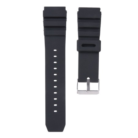 Watch strap, 22 mm G-shock, silicone, L-22 cm, black-1