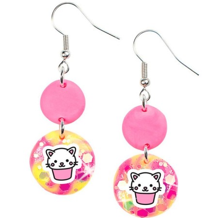 A set of polymer clay jewelry, be Trendiy Cold Clay, "Earrings"-1