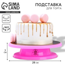 Cake stand rotating 
