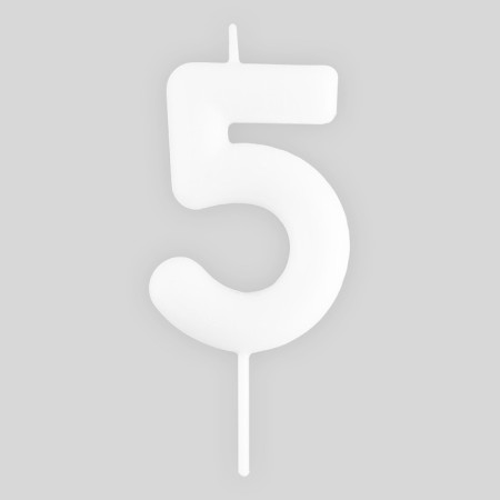 Свеча для торта, цифра «5» , светится в темноте, 4 х 10 см.-1