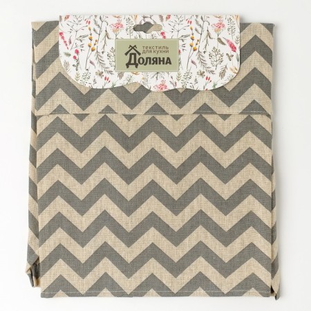 Apron Dilyana 60x70cm, zigzag ser, 100%PE, Rogozhka 200 g/m-4
