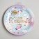 Paper plates "Happy Birthday" unicorns, set 6 pcs