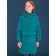 Sweatshirt for girls, height 134 cm, emerald color
