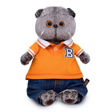 Soft toy "Basik in jeans and a Polo T -shirt", 30 cm-4