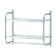 Wall -mounted bathroom shelf Aiowa, with a towel holder, silver
