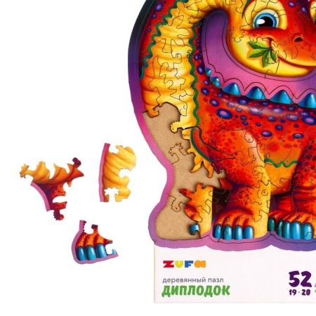 Деревянный пазл «Дино. Диплодок»-4