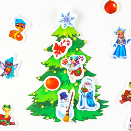 Developing toy "Fun Velcro, Christmas tree, beautiful"-3