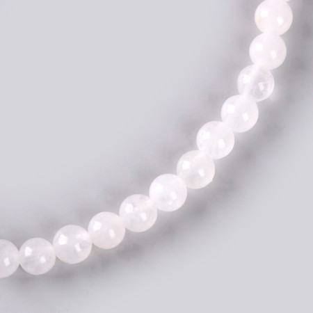 Beads made of natural stone "White quartz" set 90 pcs., Size 1 pc. - 4 mm-3