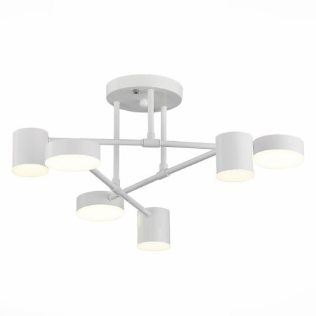 Ceiling EVOLUCE lamp. Sle201052-06. Nobel. 6x7 W, LED, 4000K, 3024 LM, 57x57x25 cm, white color