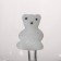 Glass mug with a figure at the bottom "Seren. Bear ", 350 ml