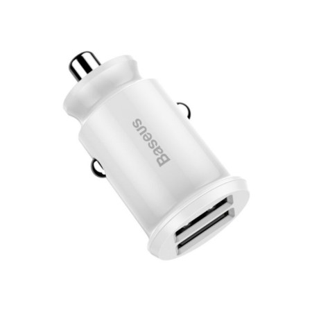 Car charger Baseus, 2USB, 3.1 A, white-3