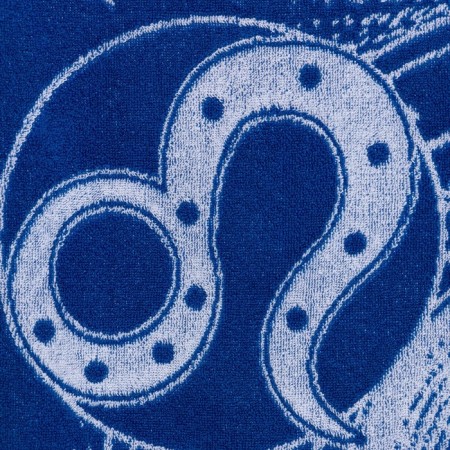 Terry Ethel towel "Zodiac Signs: Leo" Blue, 67x130 cm, 100% cotton, 420g/m2-2