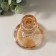Glass of glass per 1 candle "ice" caramel d = 2 cm 8x8x10 cm