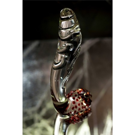 Unrealistic phallimitator Sexus Glass, glass, transparent, 17.5 cm-4