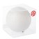 Ball plastic D-20 cm "mega" white