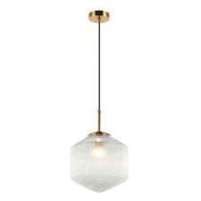 Suspended lamp Elton 1xe27 40W, size 25x25x36-150 cm, bronze color