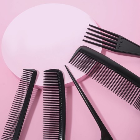 Set of combs, 6 items, black color-4