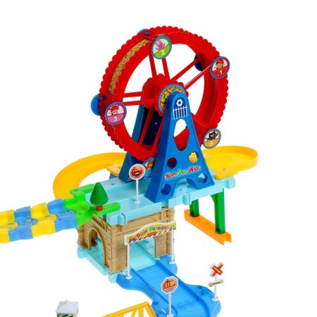 Railway "Entertainment Park", light and sound effects, works from batteries-5