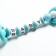 Holder for the nipple - dummy "Bear", wooden, turquoise color
