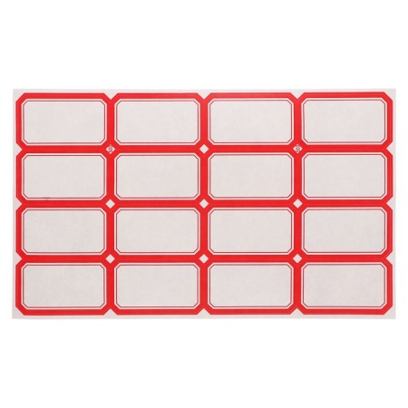 58 sheets set: self -adhesive price tags, 26 x 48 mm, 16 pieces per 1 sheet-1