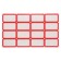 58 sheets set: self -adhesive price tags, 26 x 48 mm, 16 pieces per 1 sheet