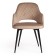Valkyria Mod chair. 711 fabric/metal, 55x55x80cm, beige 5/black