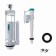 IDDIS F012400-01K toilet reinforcement, lower eyeliner, two plum levels