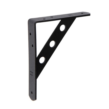 A reinforced bracket 150x125 Polymer black, 10 pcs