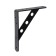 A reinforced bracket 150x125 Polymer black, 10 pcs