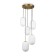 Suspended lamp Freya FR1012PL-05BS Sharlot, 490x490x3440 mm, E14, 5x40W, brass color