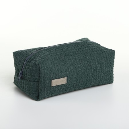 TEXTURA lightning cosmetic bag, green color-1