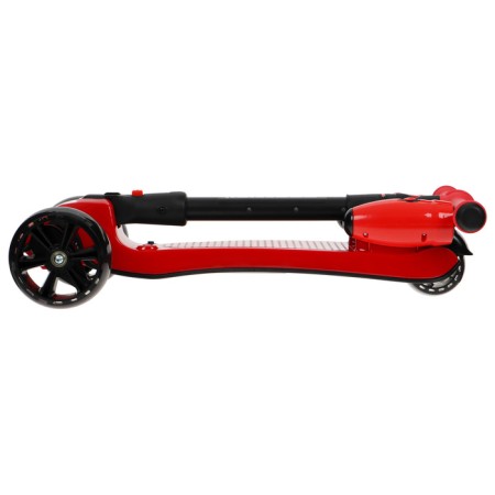 Folding scooter, light wheels PU 130/50 mm, ABEC 7, red color-9
