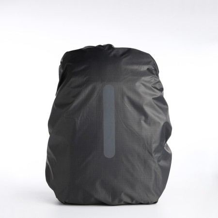 A cover for a backpack 60 liters, with a reflective strip, the color is gray-1