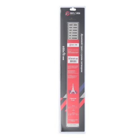 Linear Aflorn Af20107-60, 600x70 mm, C FLANT SOME. rotations 360 °, stainless steel. steel-6