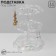 Standing for earrings "Lessons" 14.5 × 14.5 × 17 cm, 2 tiers, transparent color
