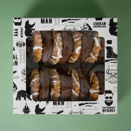 The box is self-assembly, the lid is, with the window, the "best in everything" 14.5 x 14.5 x 6 cm-3
