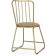 Stol on a metal frame lyrion metal/velor, gold/beige 44x52x86 cm