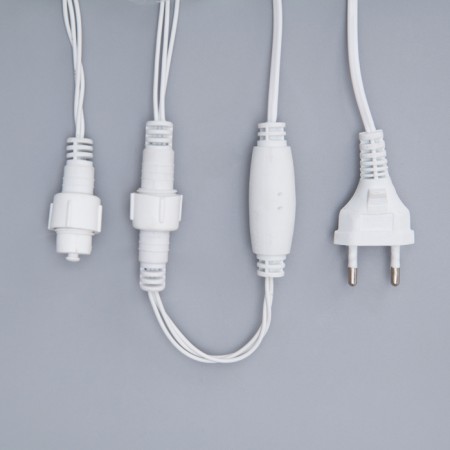 Garland “thread” 10 m, IP44, UMS, white thread, 100 led, blue glow, 220 V-3
