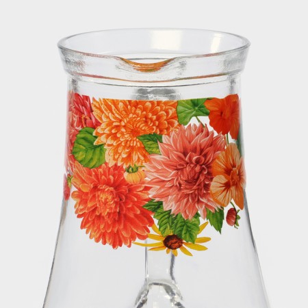 Art. - 71500/48 A jug 1.5 l + 6 glasses 230 ml, flowers and berries 71500/48-2