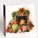 New Year. Box under 16 sweets "New Year's gifts", 17.7x17.7x3.8 cm, confectionery packaging
