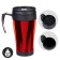 Thermal circle, 400 ml, comfort "visa", 12 x 17 cm, red