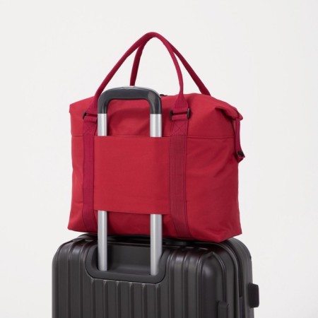 Road bag with lightning, external pocket, red color-3