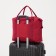 Road bag with lightning, external pocket, red color