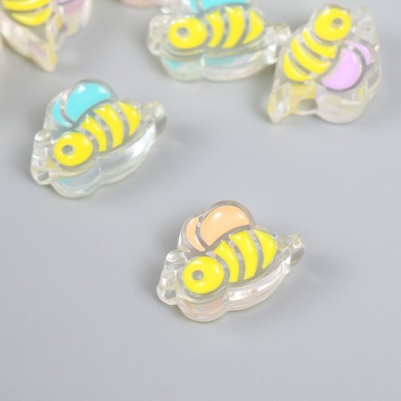 Busina plastic "Summer breeze. Bee" Gloss Mix 2.3x1.5x0.9 cm-1