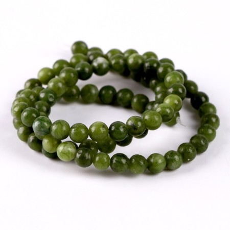 Beads made of natural stone "Green Jade" set of 90 pcs., Size 1 pc. - 4 mm-2