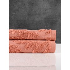 Terry towel Sofi de Marko Flowers, 550 gr, size 70x140 cm, tea rose color