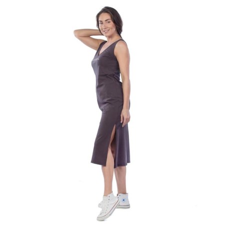 Women's dress, size 44, brown color-2