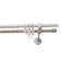 Double -rowing cornice “Left”, 300 cm, twisted, d = 1.6 cm, ivory/gold color