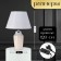 Traffic lamp with lampshade Risalux "Gianna", E27, 40 W, White, 28 × 28 × 40.5 cm