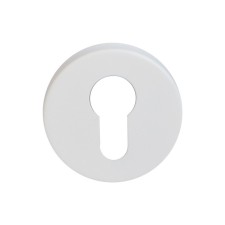 Decorative overlay Standard 0200 White Inox, for a cylinder mechanism, white